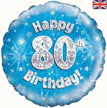 Foil Balloon - 18" - 80th Birthday