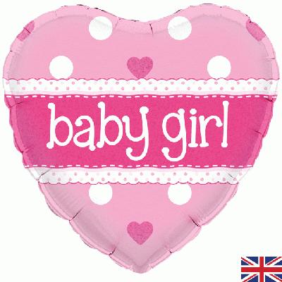 Foil Balloon - 18" - Baby Girl