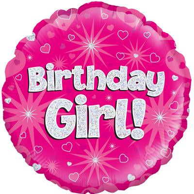 Foil Balloon - 18" - Birthday Girl