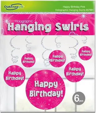 Hanging Swirls - Birthday