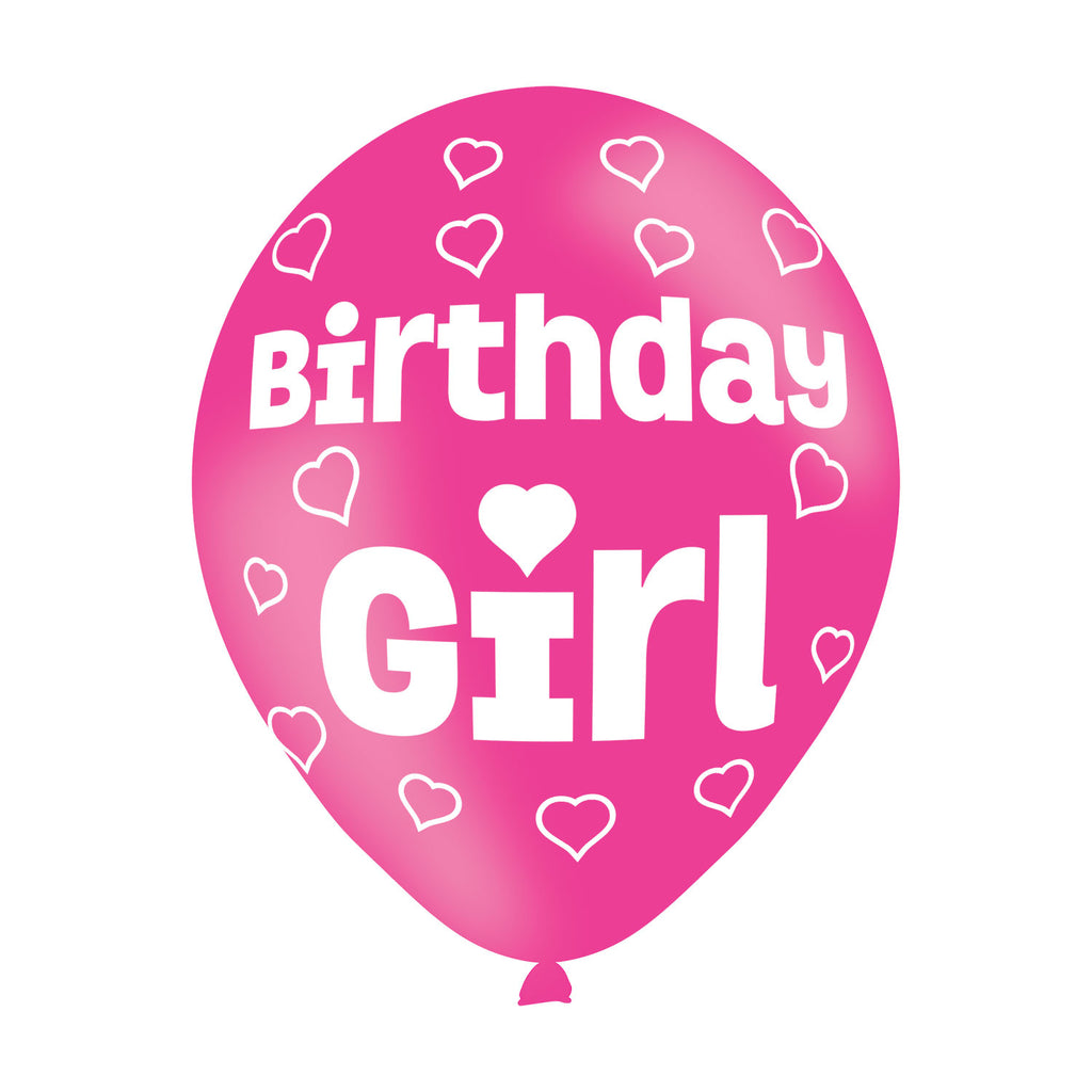 Latex Balloons - Birthday Girl