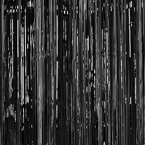 Door Curtain - Black Shimmer