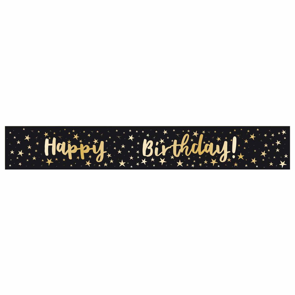 Banner - Birthday - Add an Age - Black/Gold
