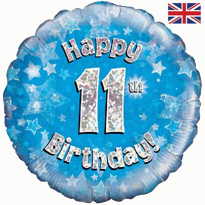 Foil Balloon - 18" - Age 11 - Blue