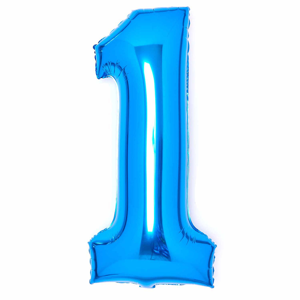 SuperShape Foil Balloon   Number 1 - Blue