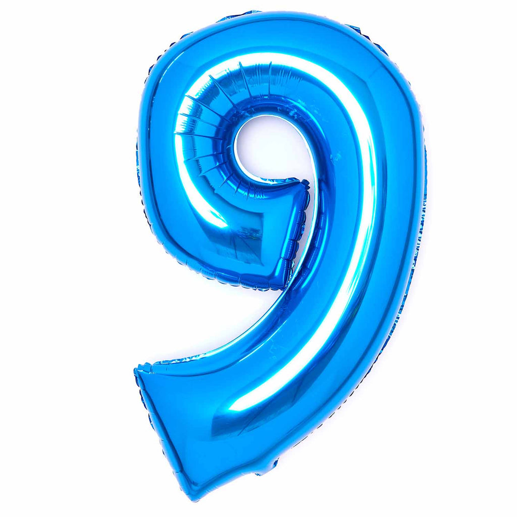 SuperShape Foil Balloon Number 9 - Blue