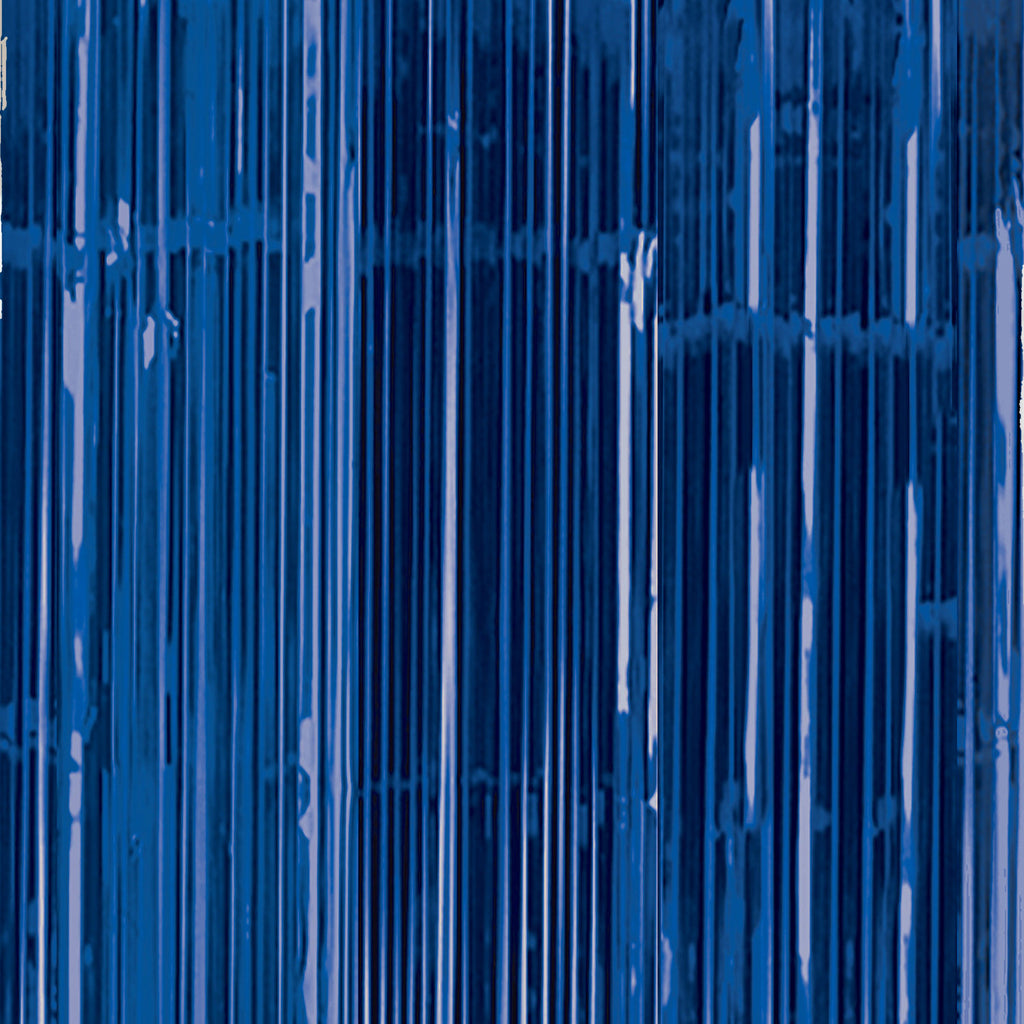Door Curtain - Bright Blue Shimmer