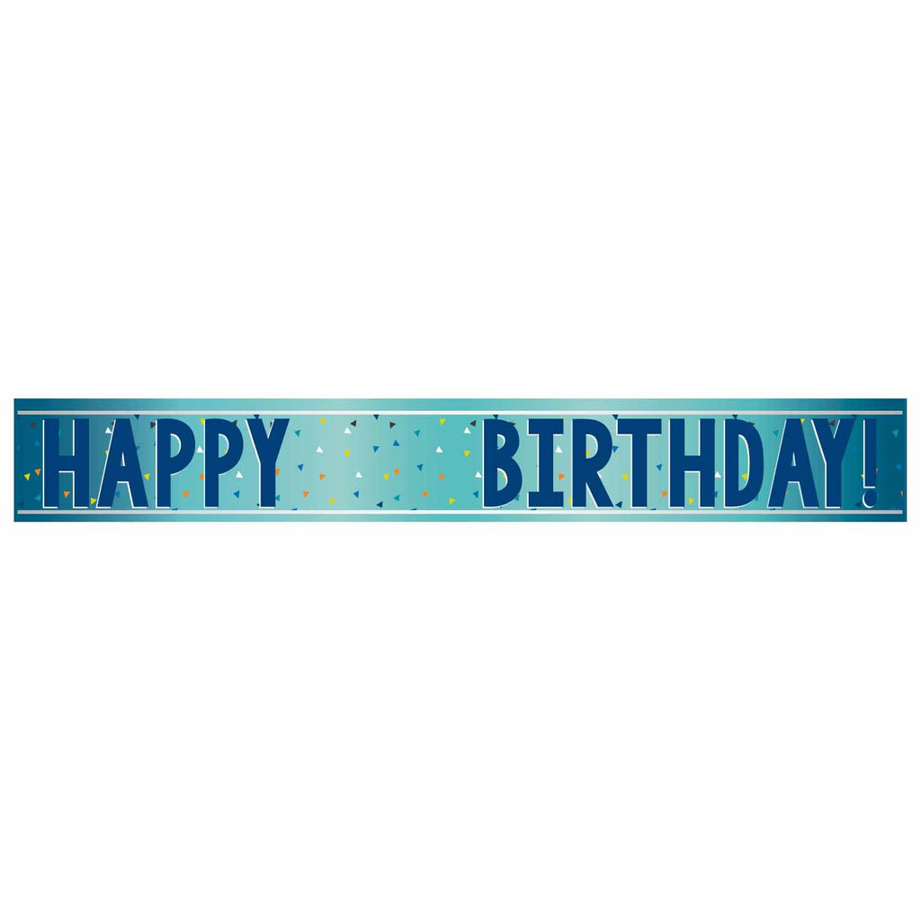 Banner - Birthday - Add an Age - Blue