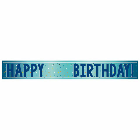 Banner - Birthday - Add an Age - Blue