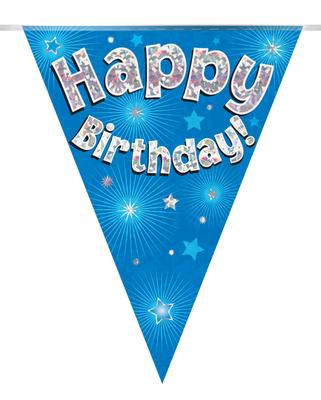 Banner - Birthday - Pennant - Blue