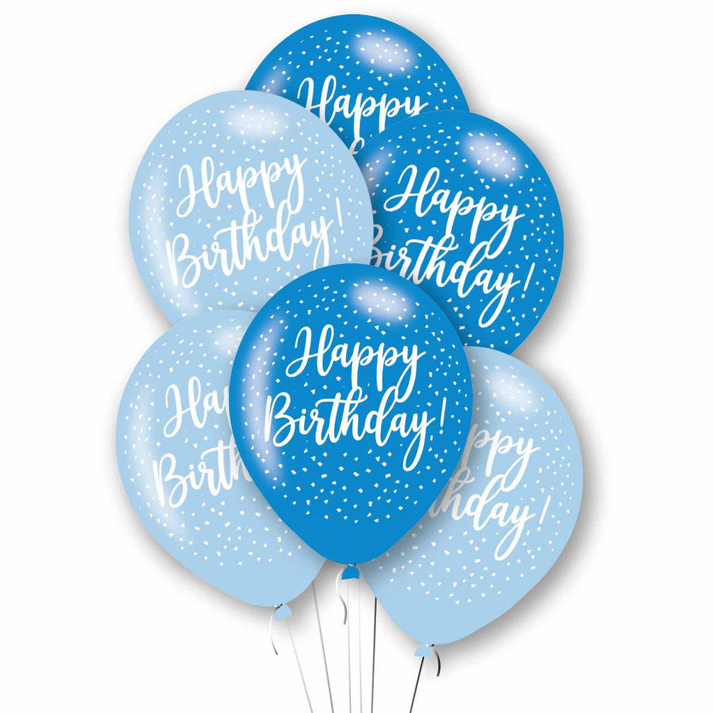 Latex Balloons - Birthday - Blue