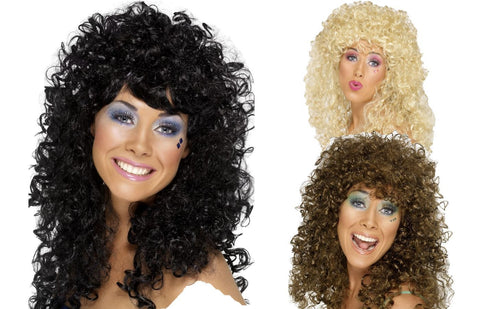 Boogie Babe Wig - Black/Brown/Blonde