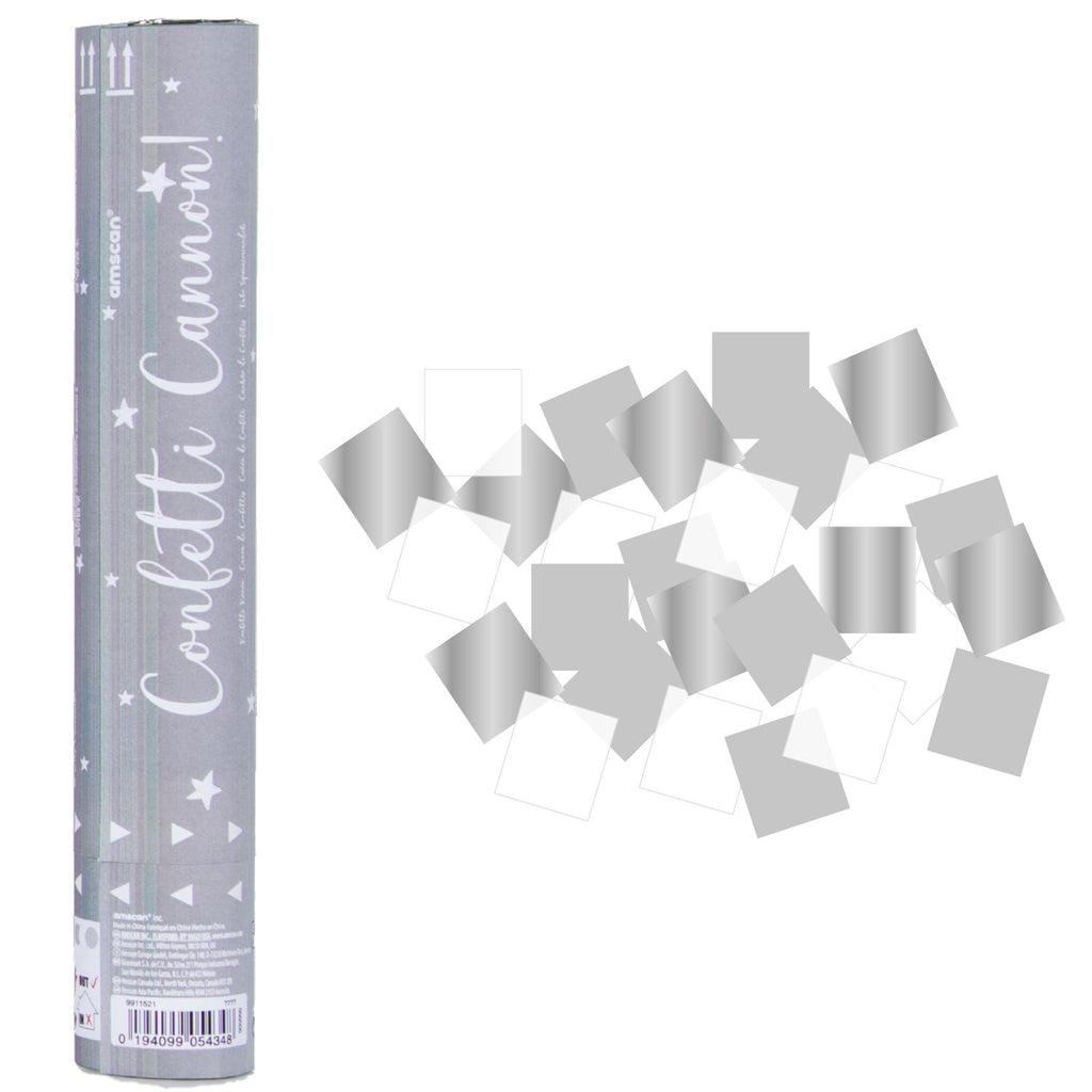 Confetti Cannon -24cm - Silver