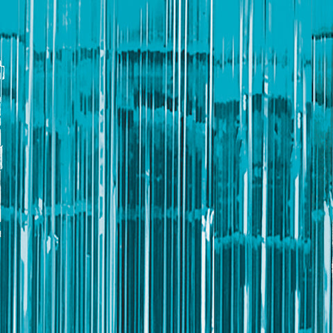 Door Curtain - Caribbean Blue Shimmer