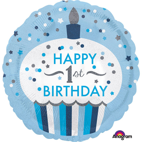 Foil Balloon - 18" - Age 1 - Blue