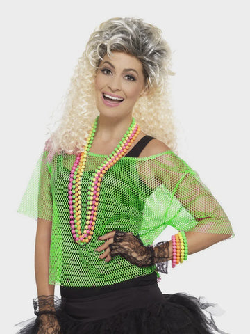 80s-fishnet-top-neon Green