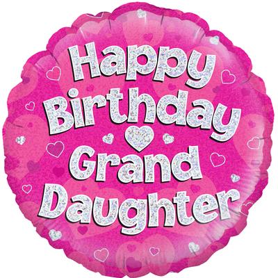 Foil Balloon - 18" - Birthday - Granddaughter