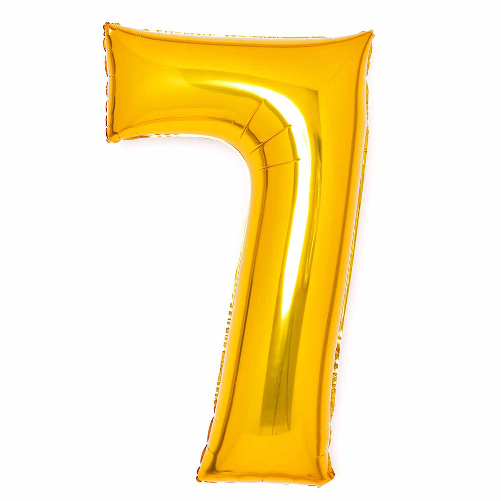 SuperShape Foil Balloon   Number 7 - Gold