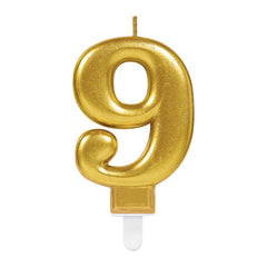 Candle - Numbers 0 - 9 - Gold