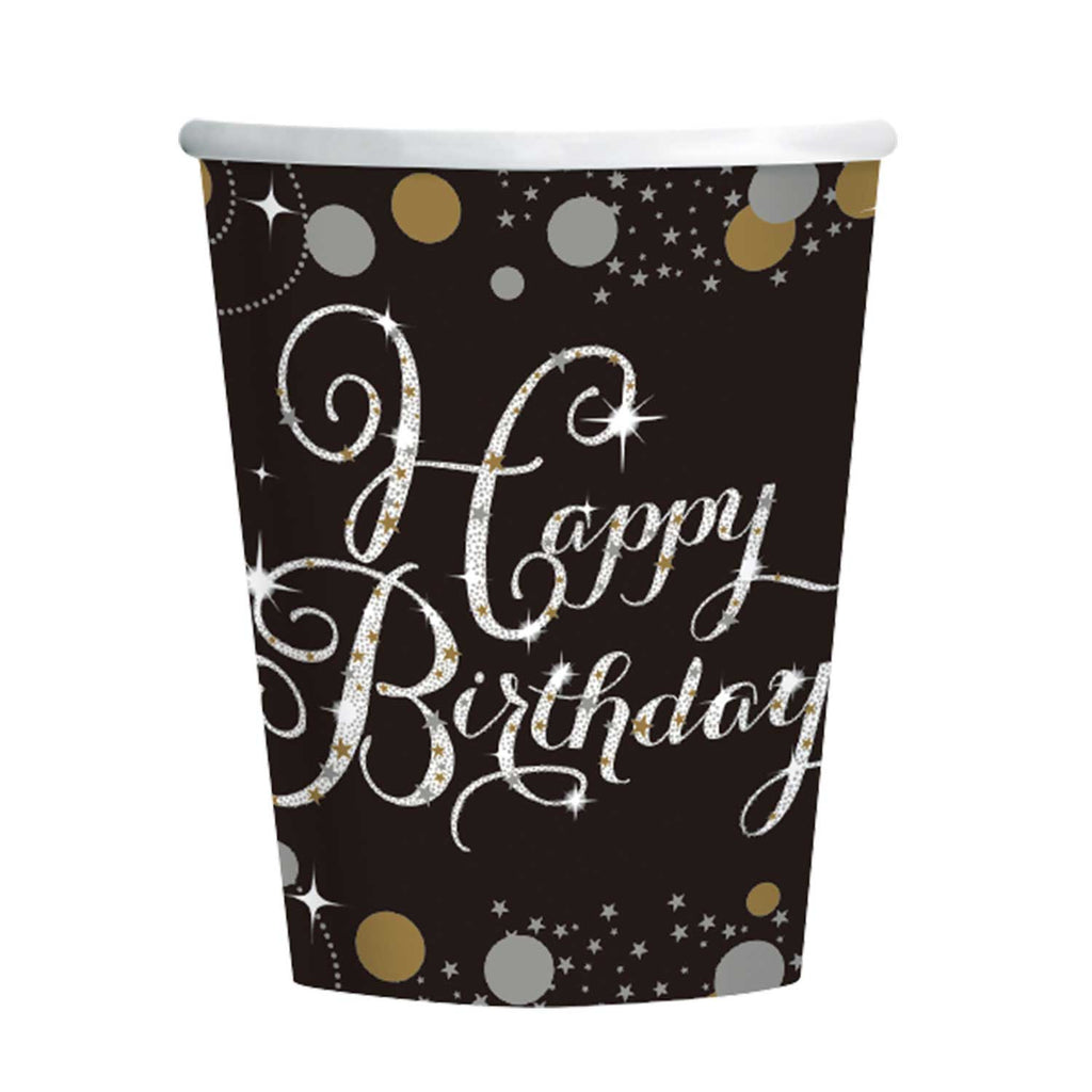 Cups - Birthday - Gold/Silver/Black