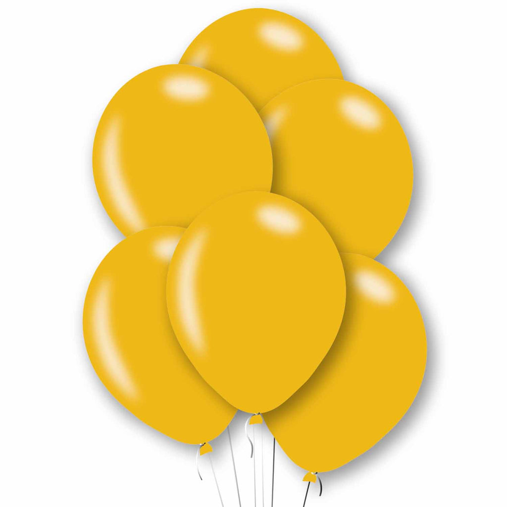 Latex Balloons - Pearlised - Gold