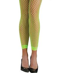 Tights - Fishnet - Footless - Green