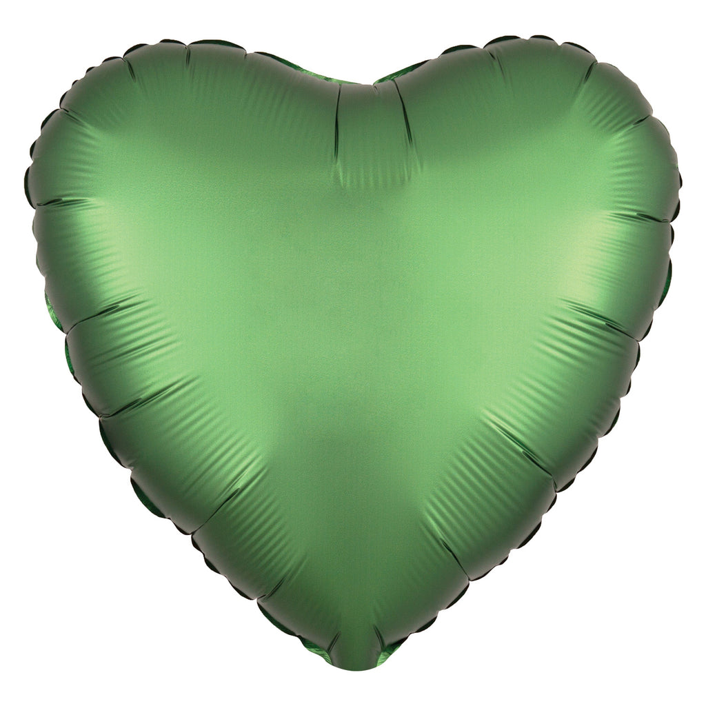 Foil Balloon - Solid Colour - Heart - Satin Luxe - Emerald