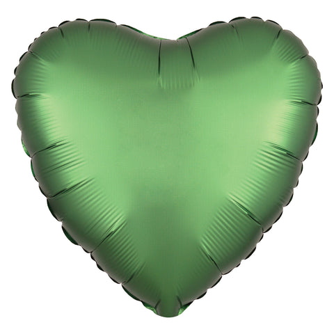 Foil Balloon - Solid Colour - Heart - Satin Luxe - Emerald
