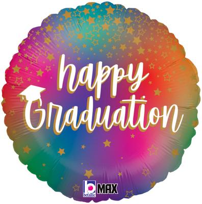 Foil balloon - 18" - Happy Graduation
