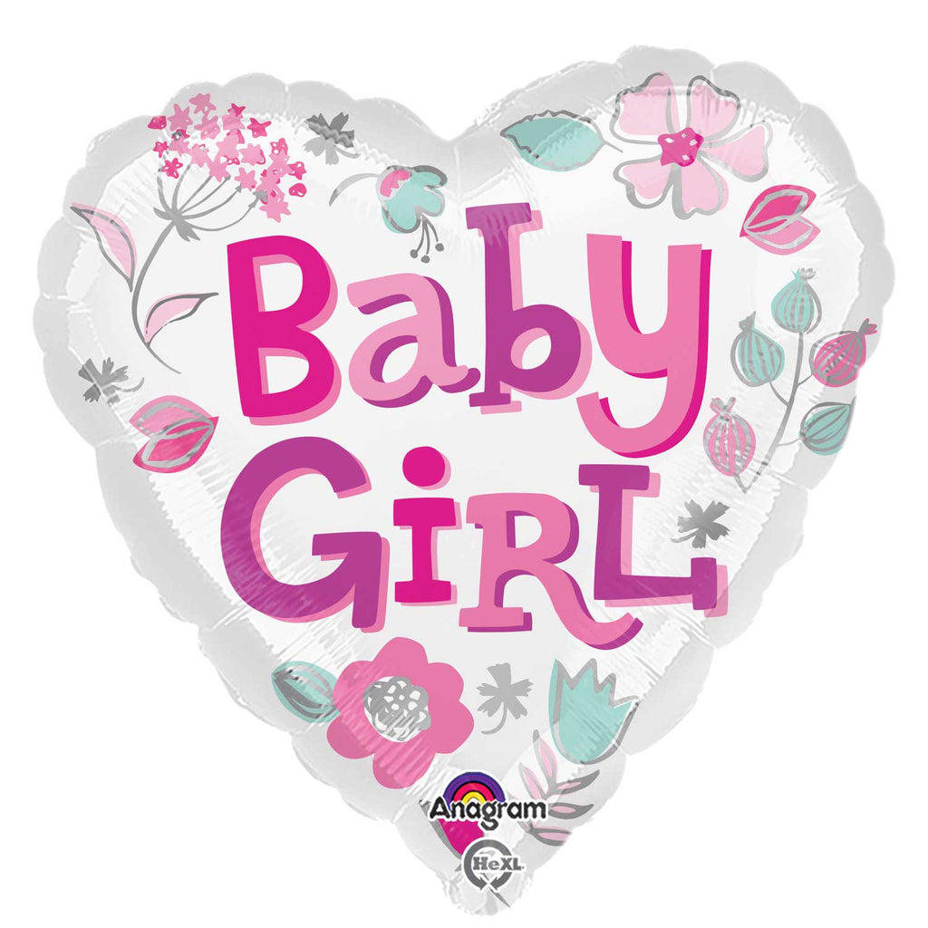 Foil Balloon - 17" - Baby Girl
