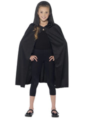 Cape - Hooded - Black - Unisex - Childs