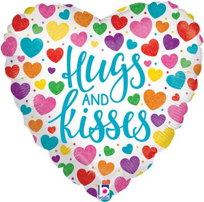 Foil Balloon - 18" - Hugs and Kisses