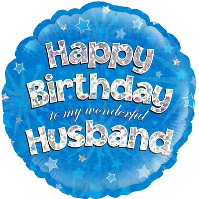 foil-balloon Happy birthday-husband 18'