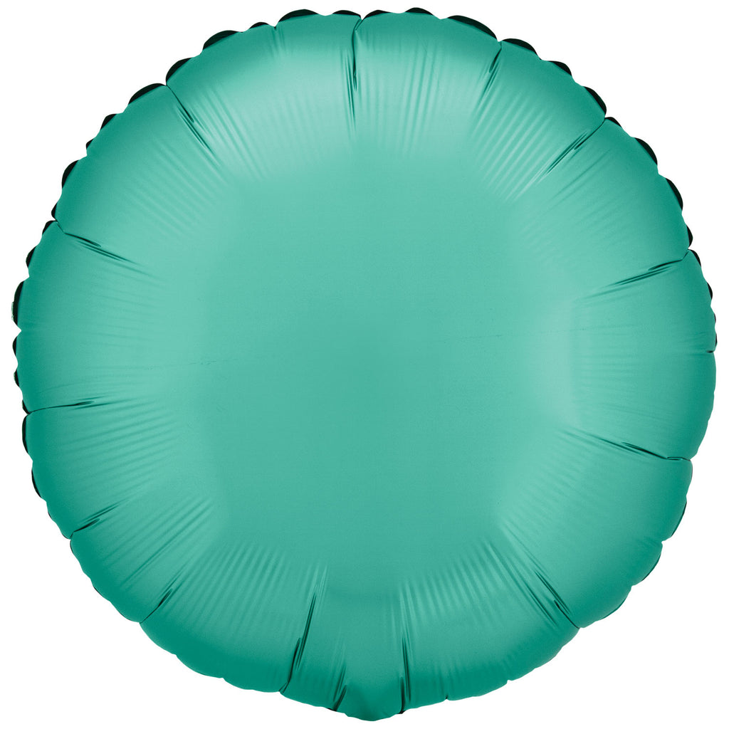 Foil Balloon - Solid Colour - Round - Silk Lustre - Jade