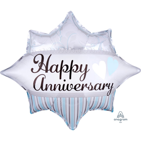 Foil Balloon - Junior Shape - Happy Anniversary