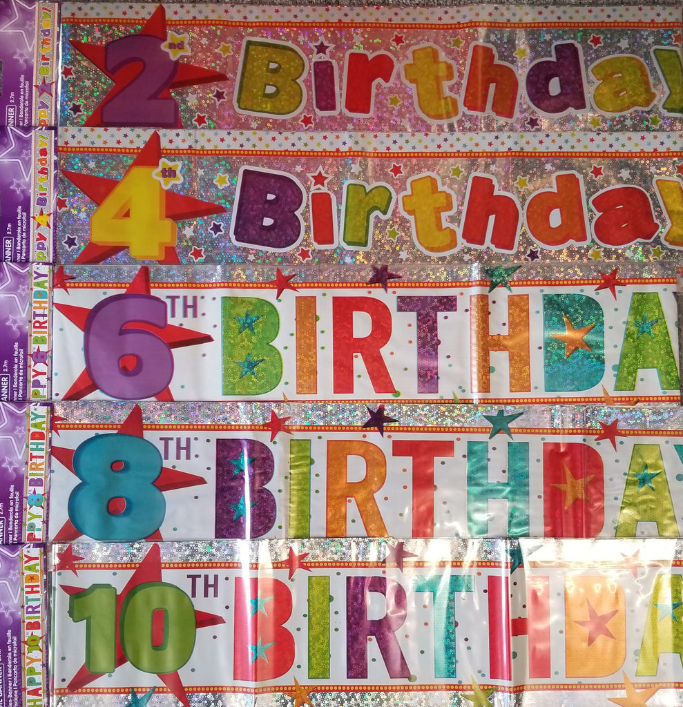 Banner - Birthday - Ages 2 - 10