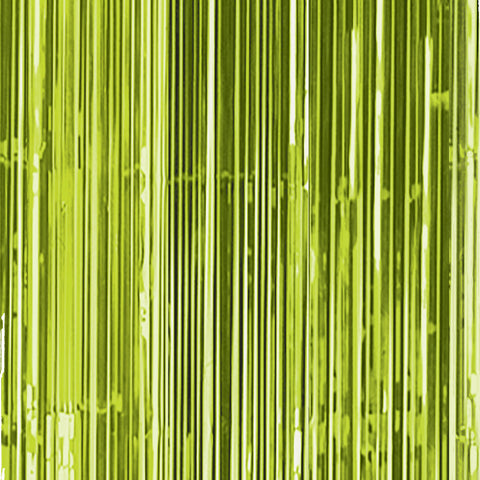Door Curtain - Kiwi Green Shimmer