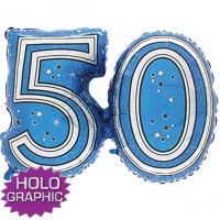 Foil Balloon - Supershape - 50 - Blue