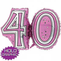 Foil Balloon - Supershape - 40 - Pink
