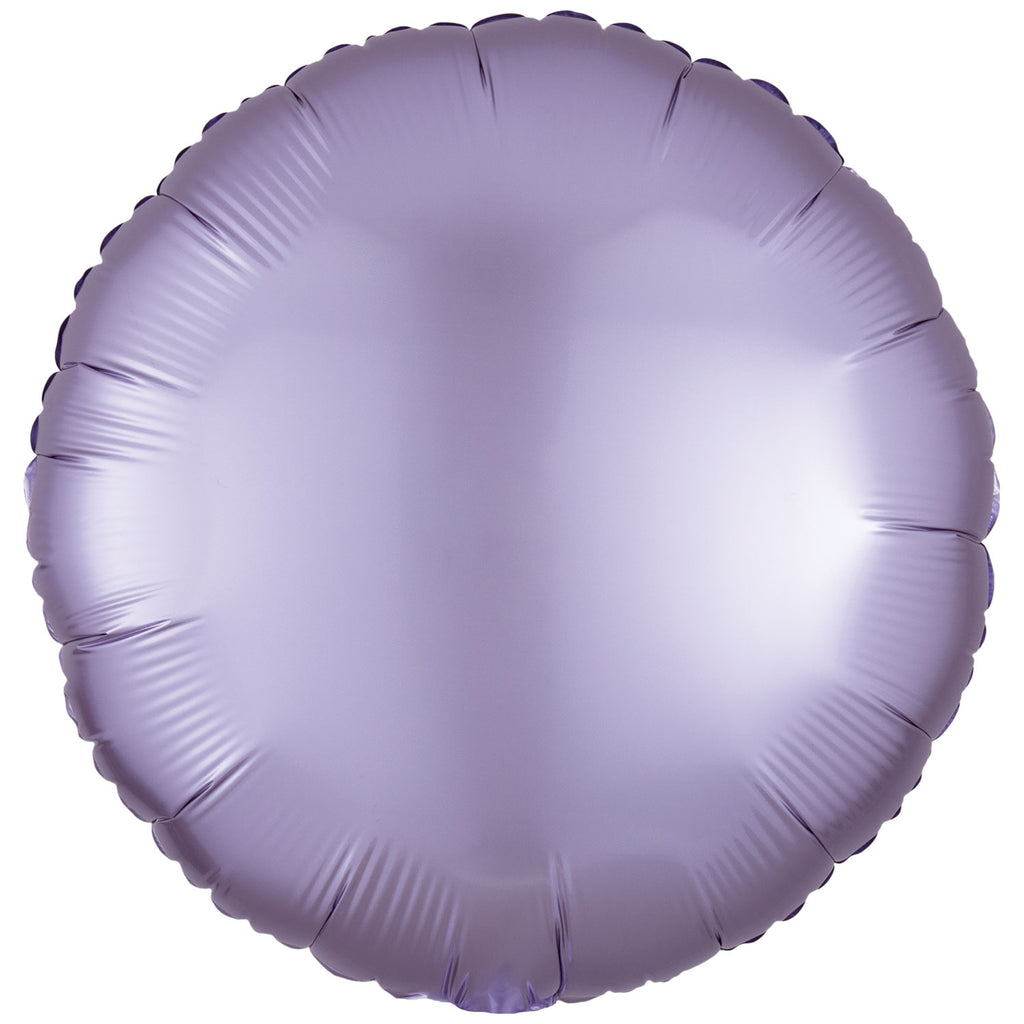 Foil Balloon - Solid Colour - Round - Silk Lustre - Lilac