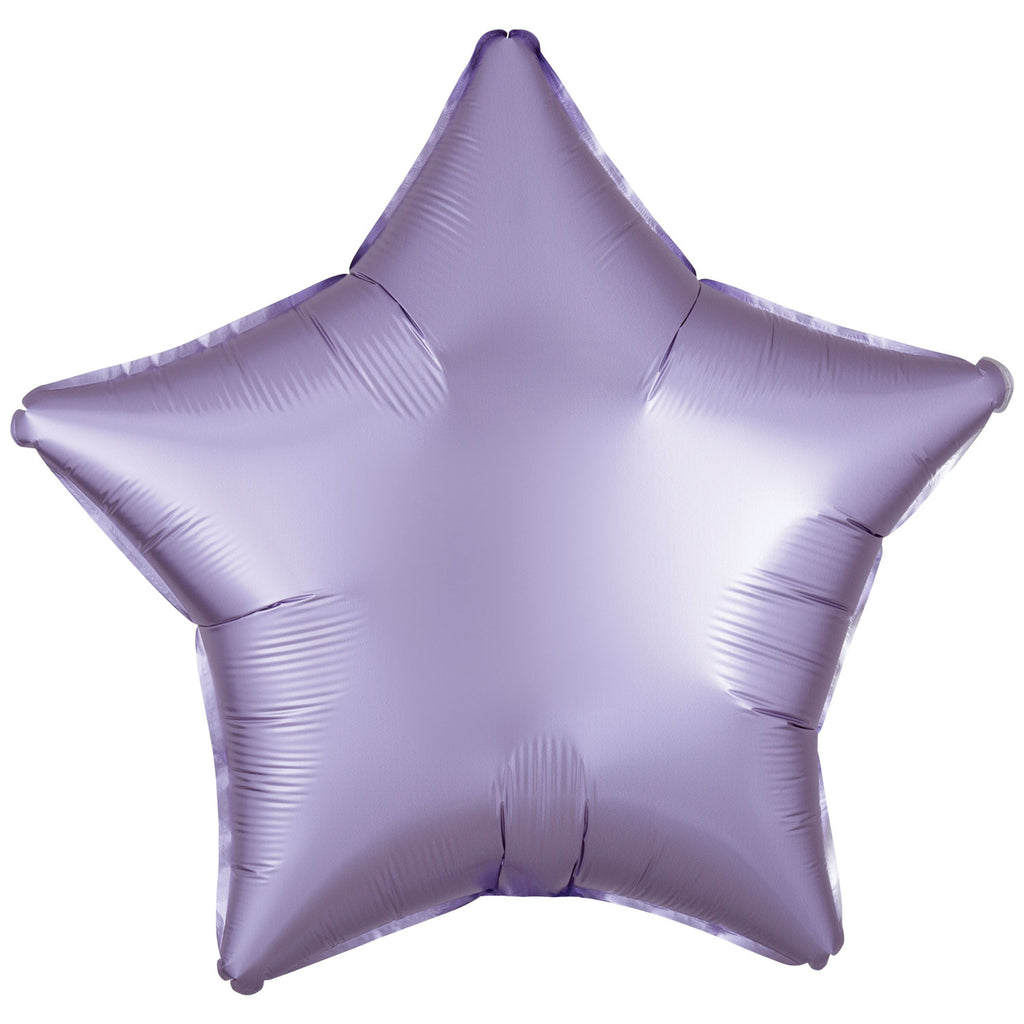 Foil Balloon - Solid Colour - Star - Silk Lustre - Lilac