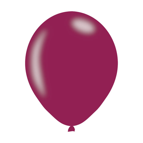 Latex Balloons - Metallic - Burgundy