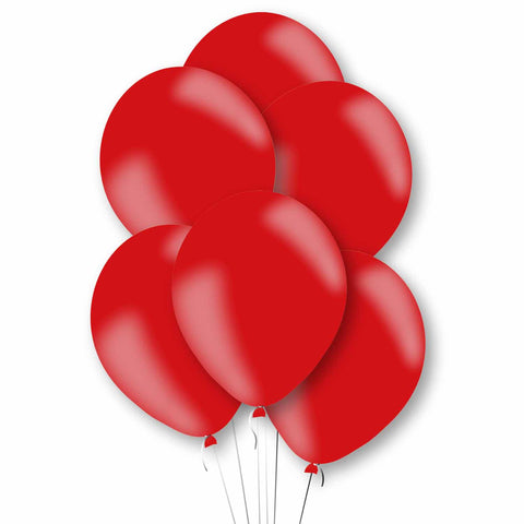 Latex Balloons - Metallic - Red
