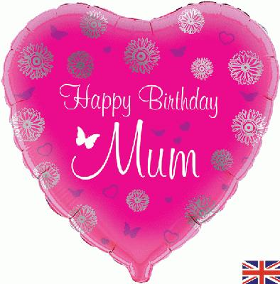 Foil Balloon - 18" - Birthday - Mum