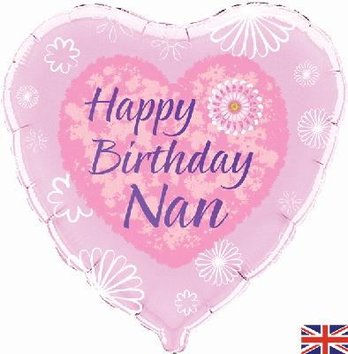 Foil Balloon - 18" - Birthday - Nan