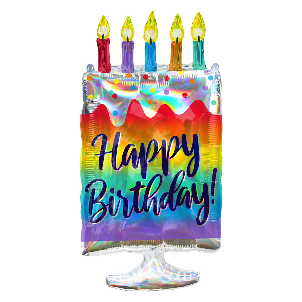 Foil Balloon - Supershape - Birthday Cake