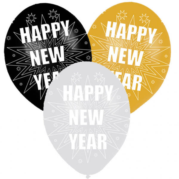 Latex Balloons - New Year
