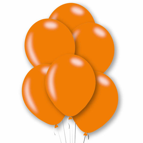 Latex Balloons - Metallic - Orange