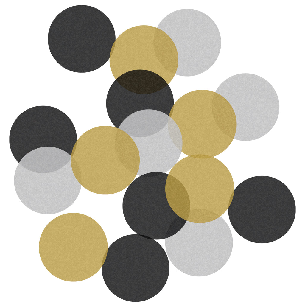 Confetti - Paper - Gold/Silver/Black