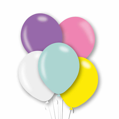 Latex Balloons - Pearlised - Pastel Mix